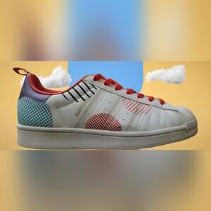 Adidas Superstar J Chinese New Yr- Yr of the OX Polka Dot Sneakers Jr Sz 7-W 8.5